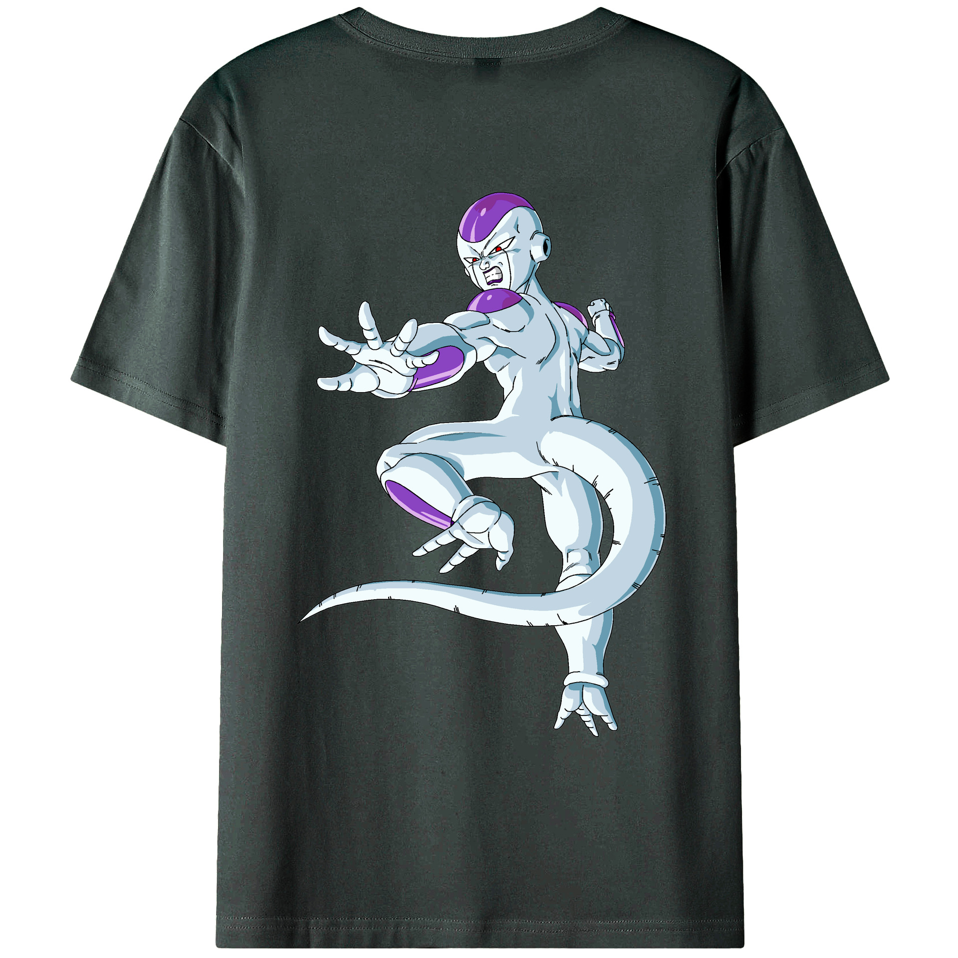 （画像用） ドラゴンボール フリーザ DRAGON BALL Frieza 綿100％ メンズ半袖Tシャツ（バックプリント） 通気性